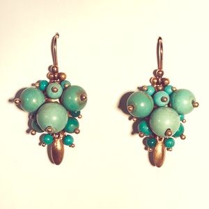 Ted Muehling Turquoise Bug Cluster Earrings